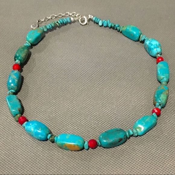 BARSE Sterling Silver Turquoise Semiprecious Necklace NWOT - Picture 13 of 13